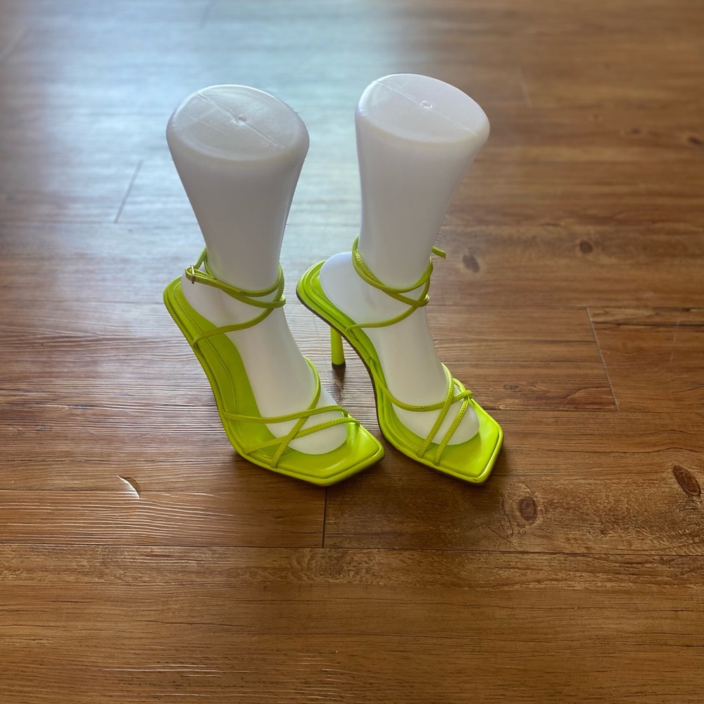 Zara Neon Strap Heels